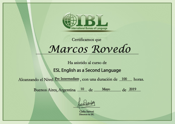Cursos de Inglés Certificados