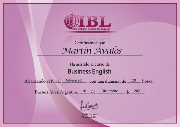 Cursos de Inglés certificados